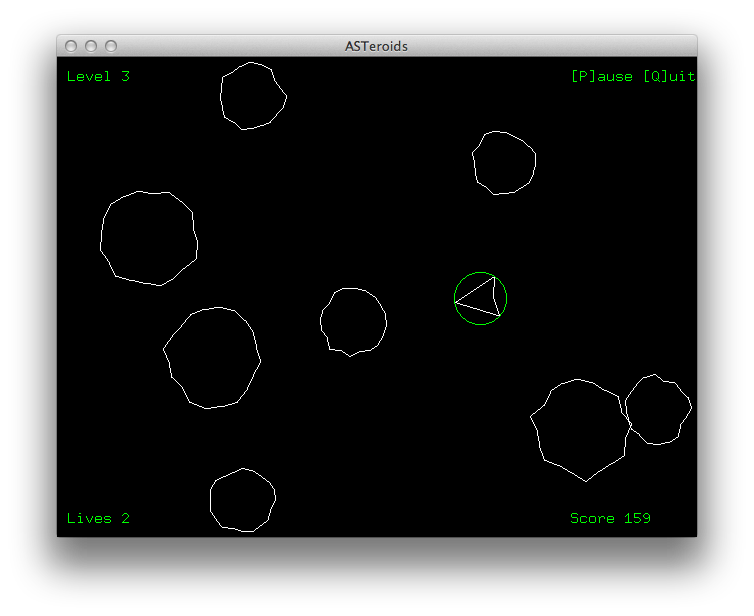 ASTeroids screenshot