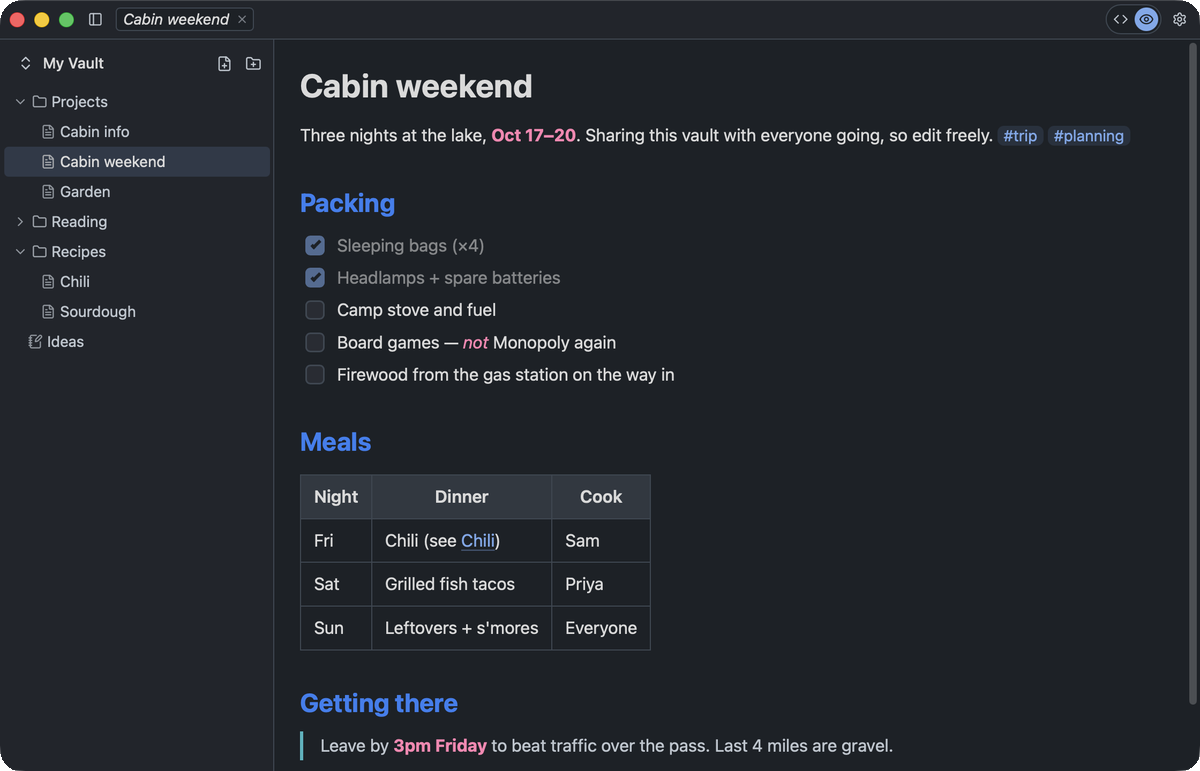 Vellum on macOS