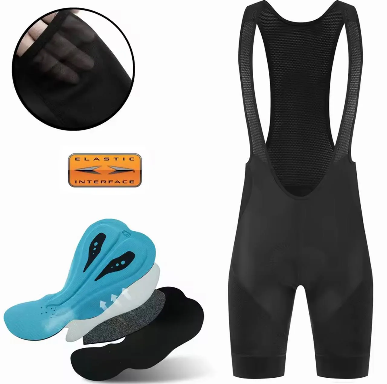 Licras de ciclismo corte láser con badana foto 2