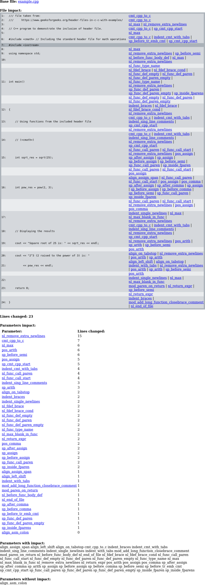 simple index example