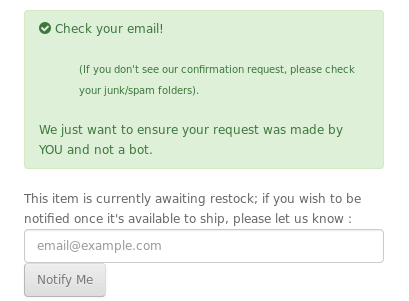 email confirmation