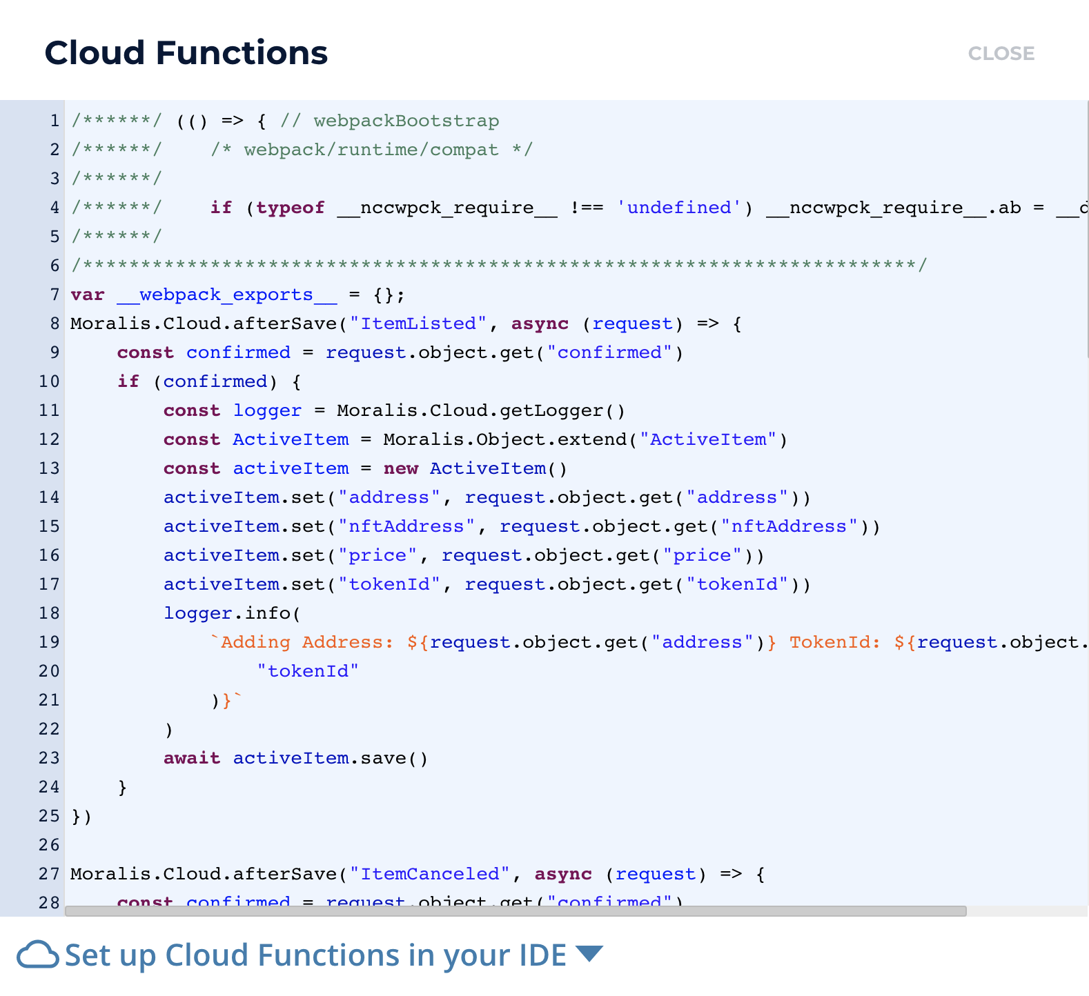 Cloud Functions Up