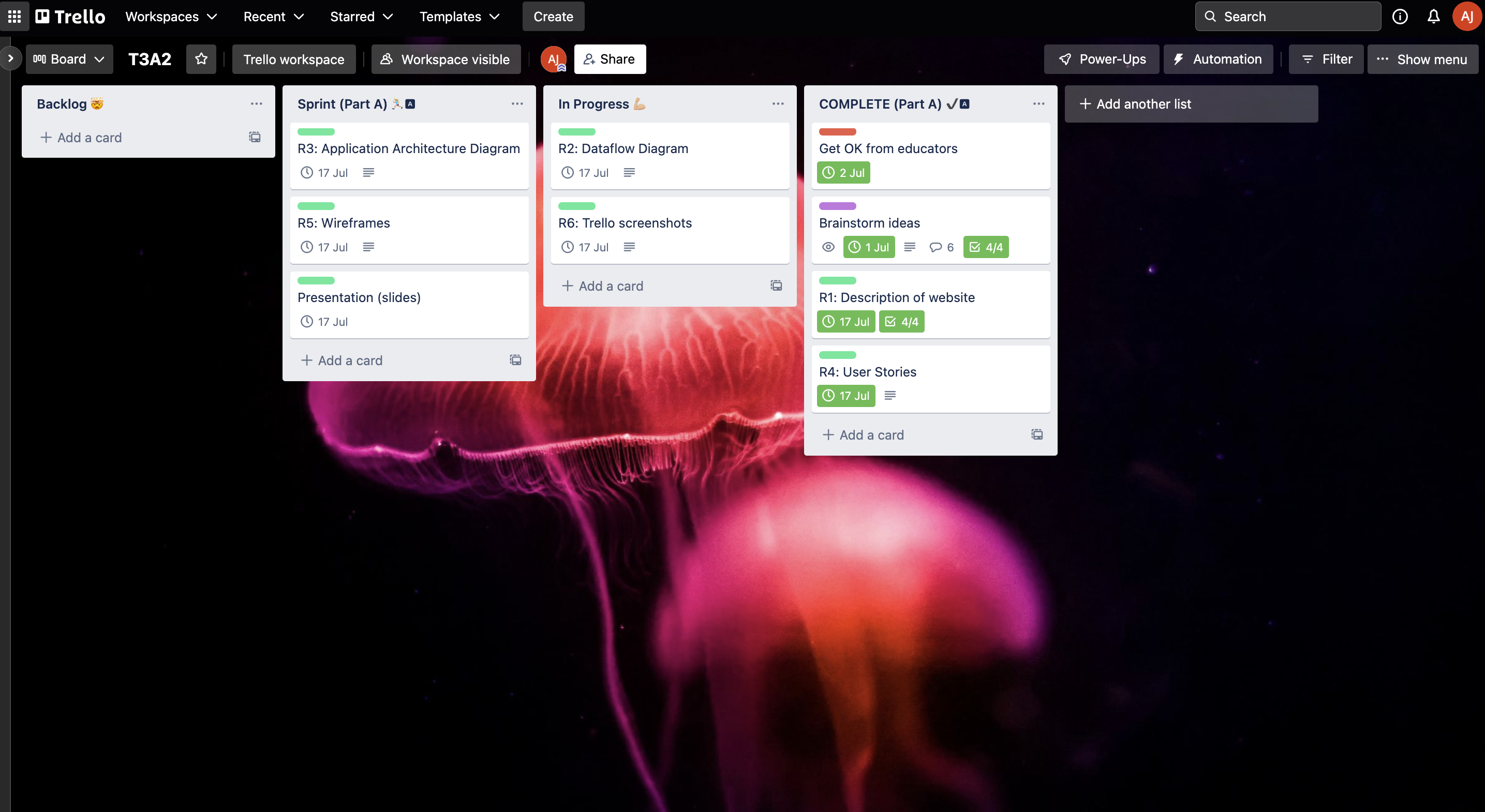 Trello screenshot 3