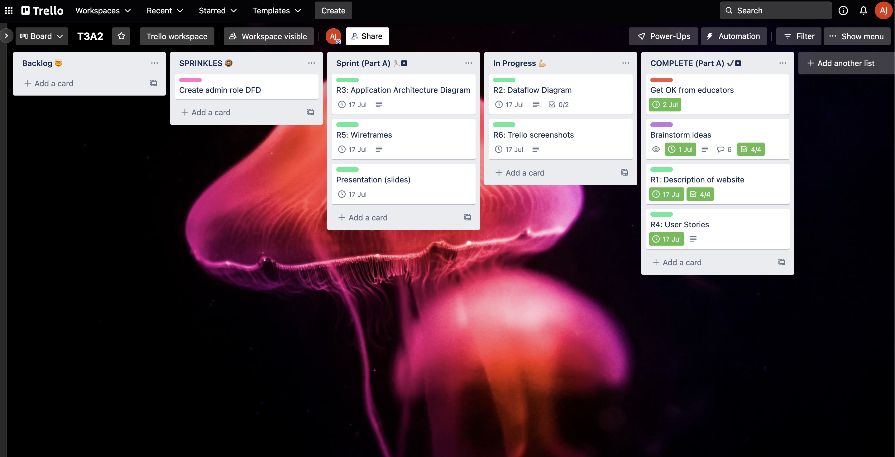 Trello screenshot 4