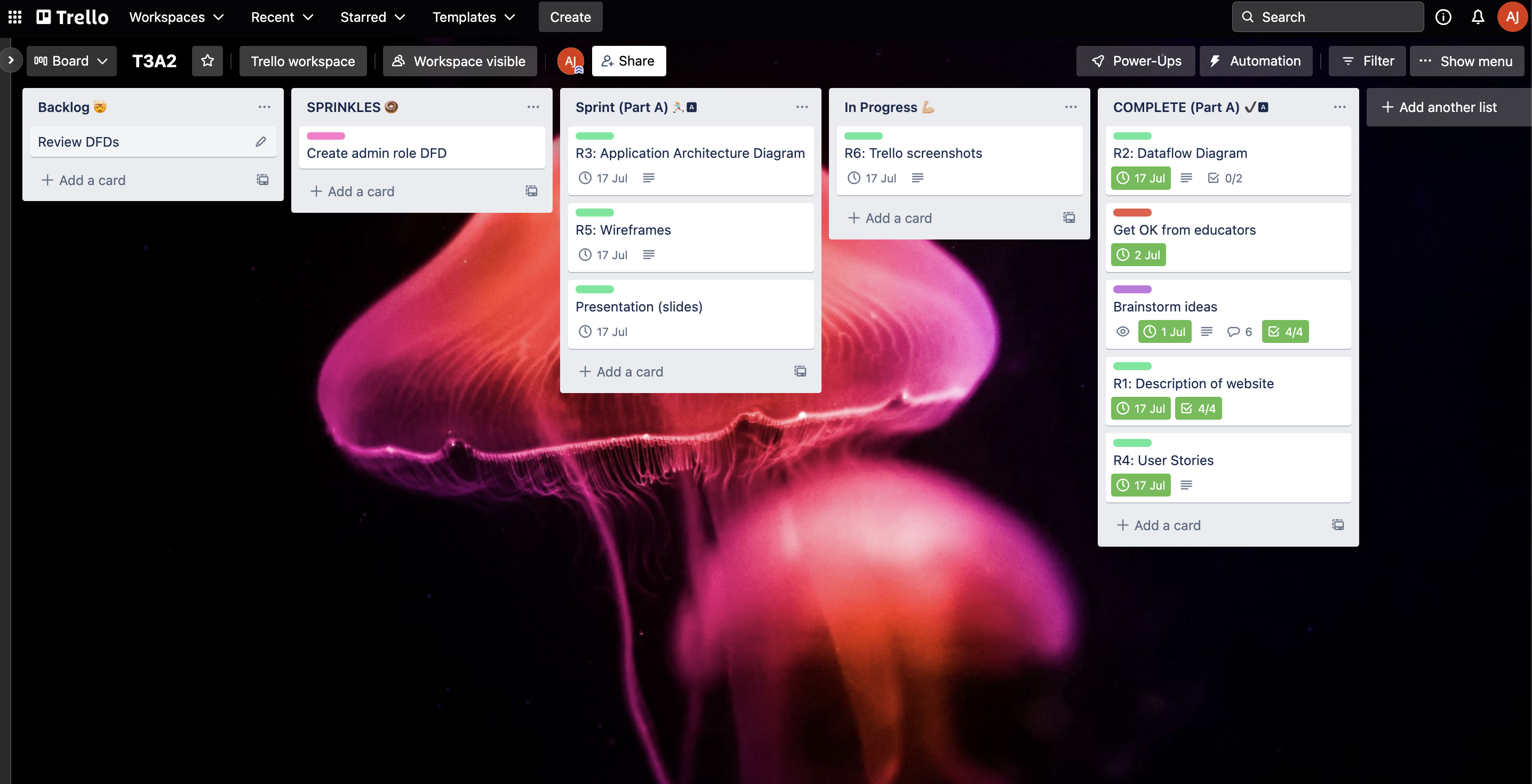 Trello screenshot 5