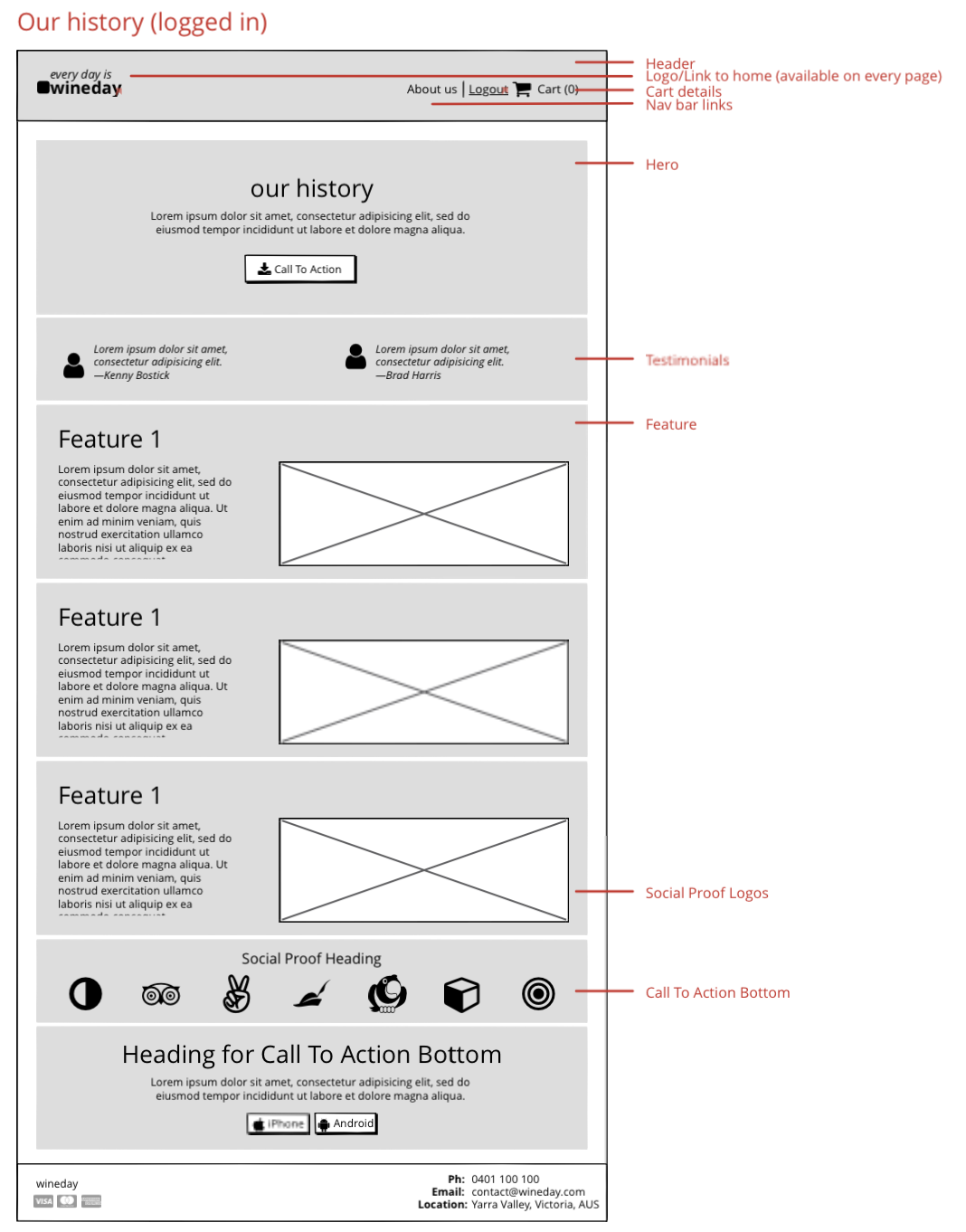 Wireframe screenshot 8 (desktop)