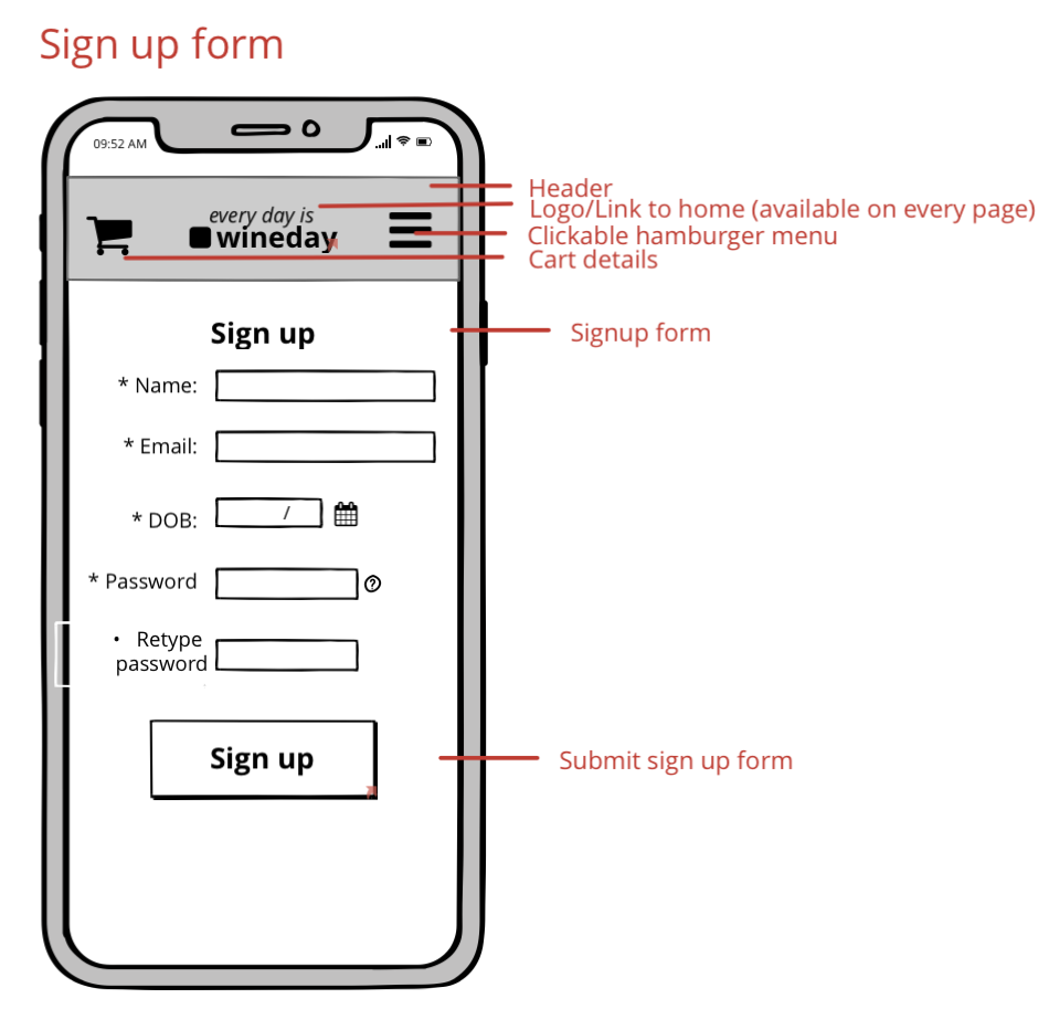 Wireframe screenshot 8 (mobile)