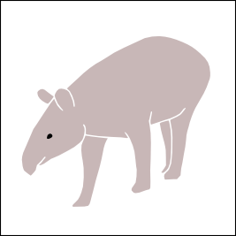 Logo: Danta or Mountain Tapir (Tapirus pinchaque)