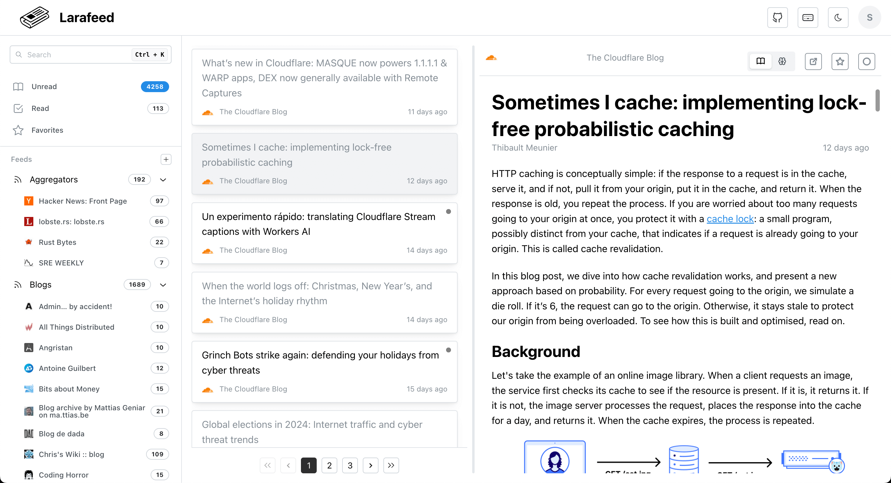 Reader view screenshot
