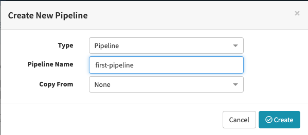 Create first pipeline