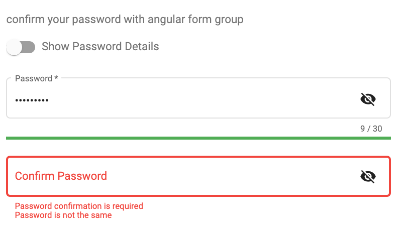 @angular-material-extensions/password-strength with confirmation feature