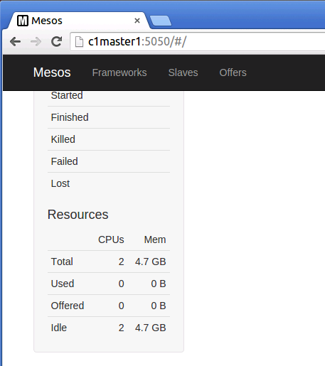 Image of Mesos cluster on azure