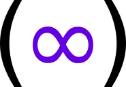 logo -- purple infinity sign inside of parens
