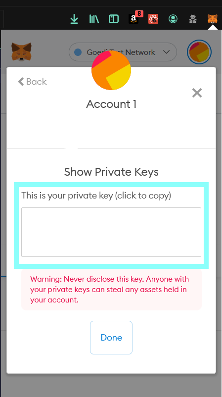 MetaMask Private Key