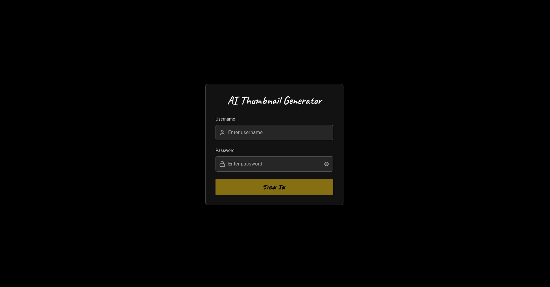 Login Interface