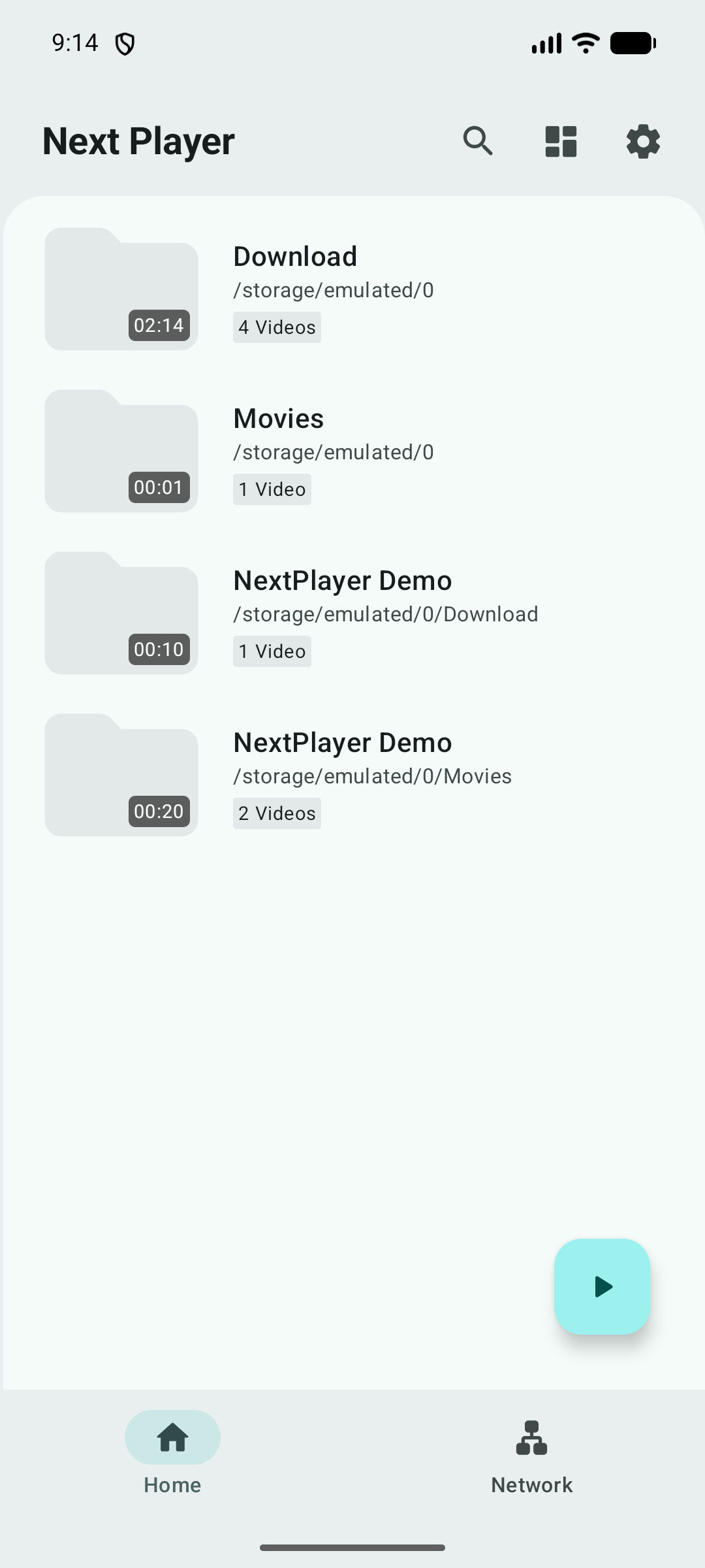 Home folders