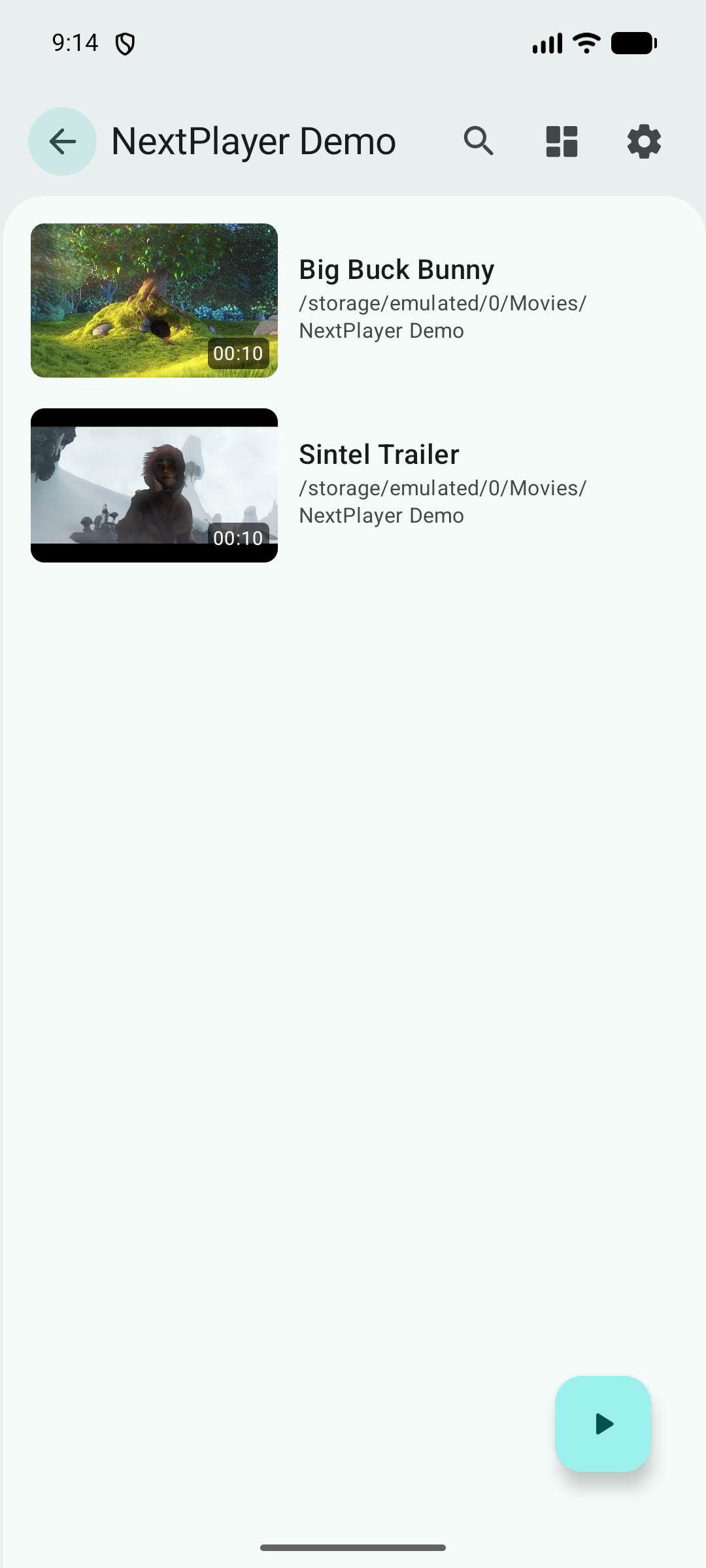 Demo folder videos