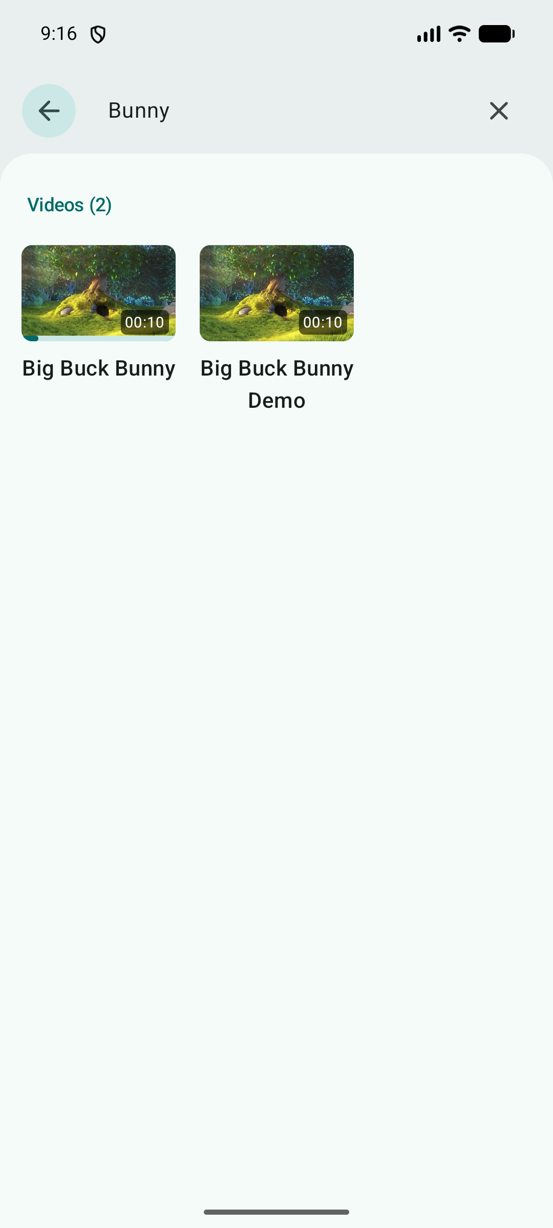 Search results