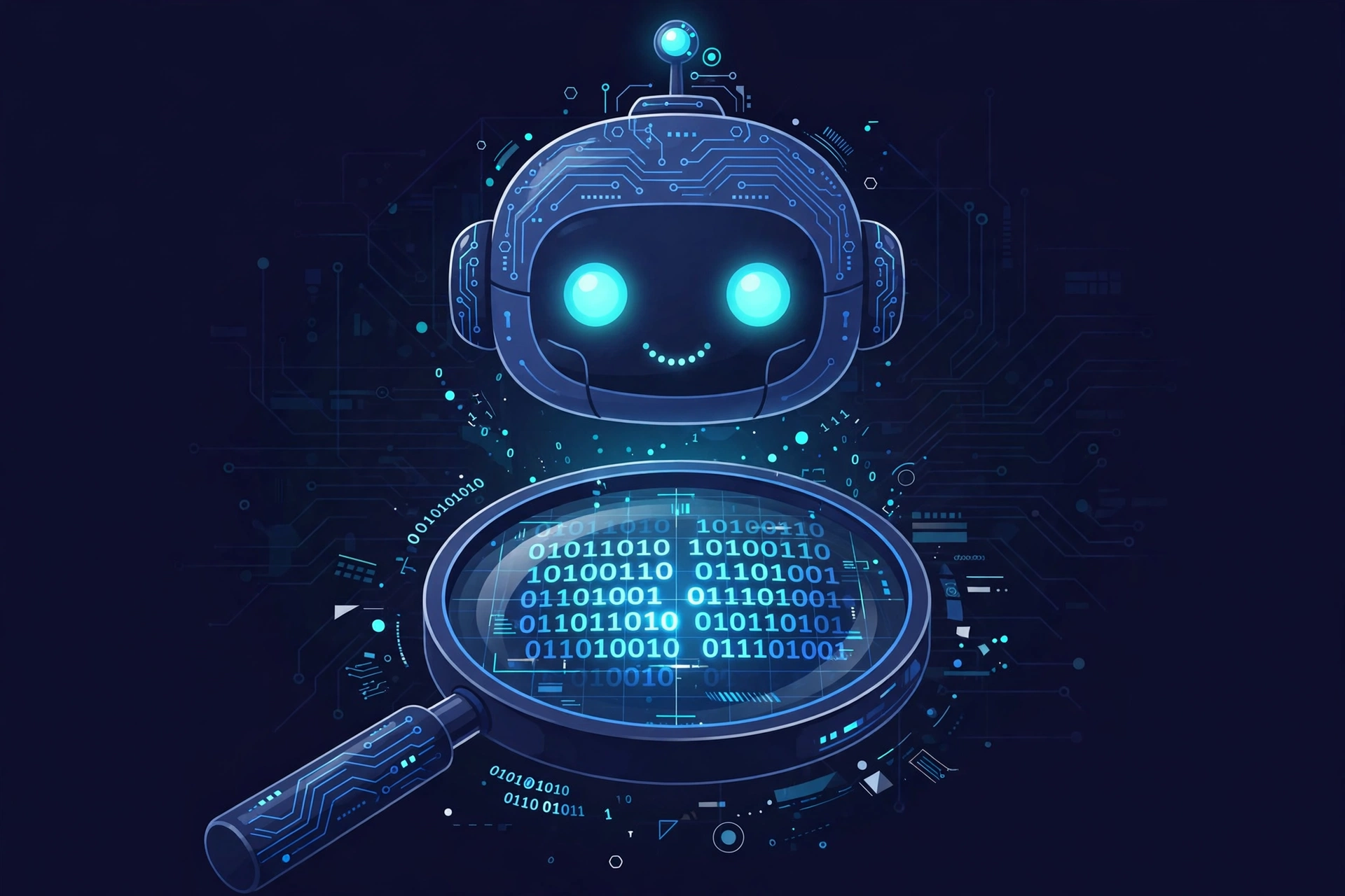 OmniRecon mascot — the reverse-engineering bot