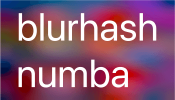 Blurhash numba logo