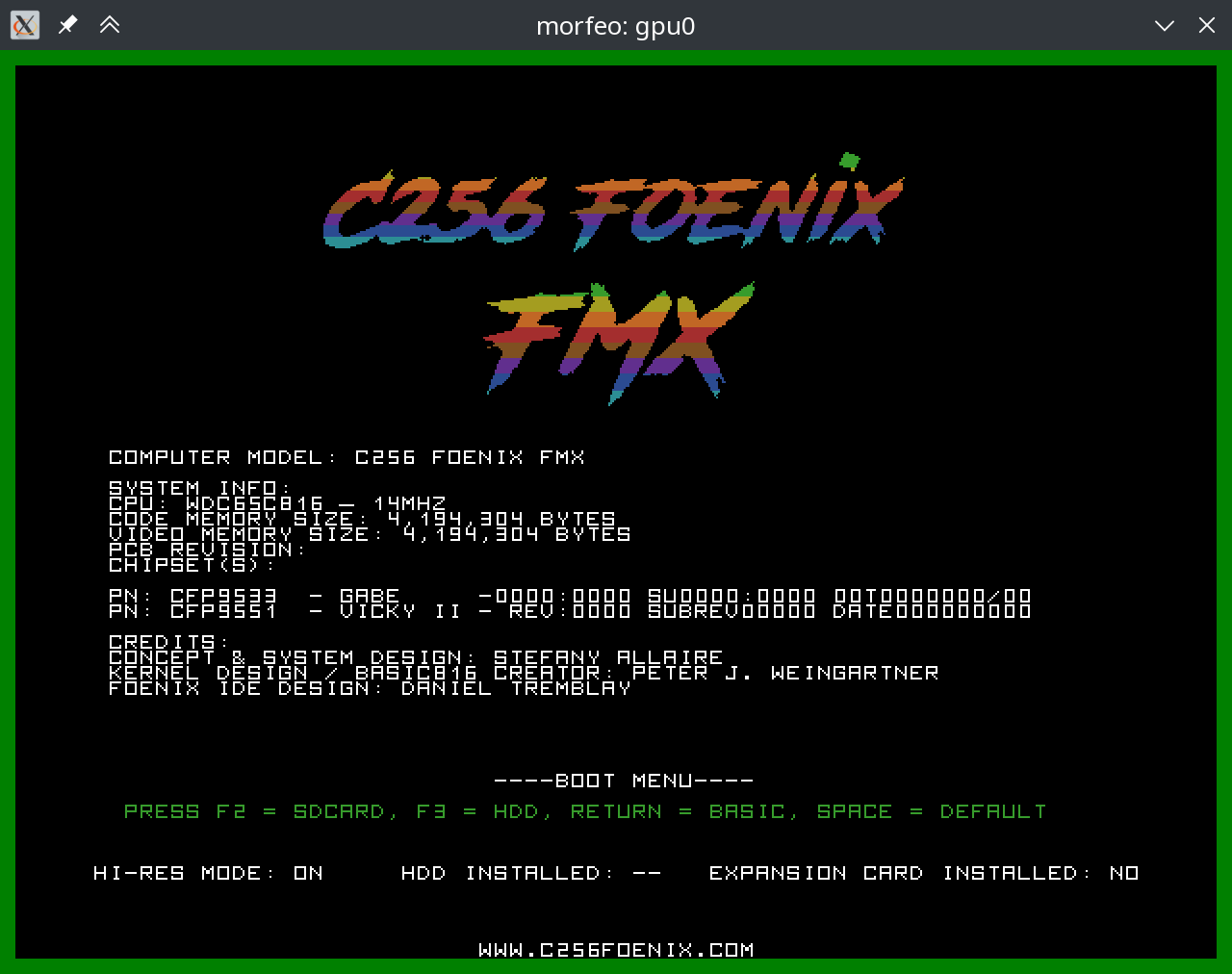 splash screen