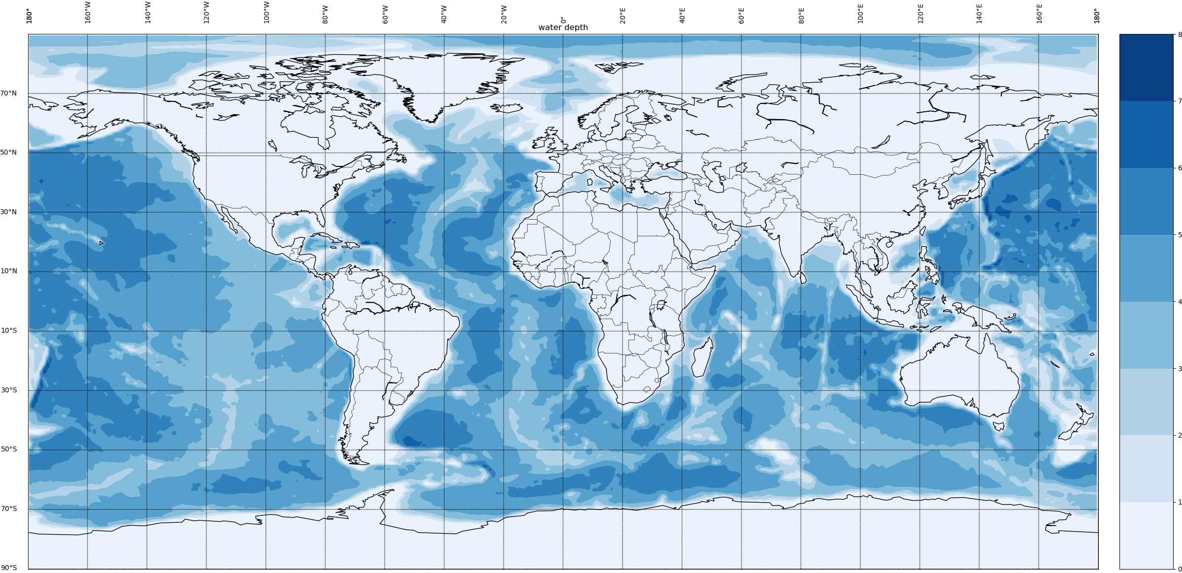 Glbal Crustal Thickness Distribution