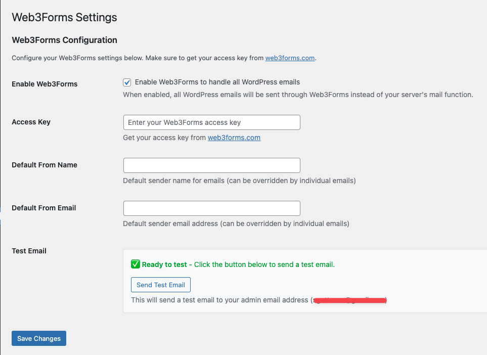 Settings Admin