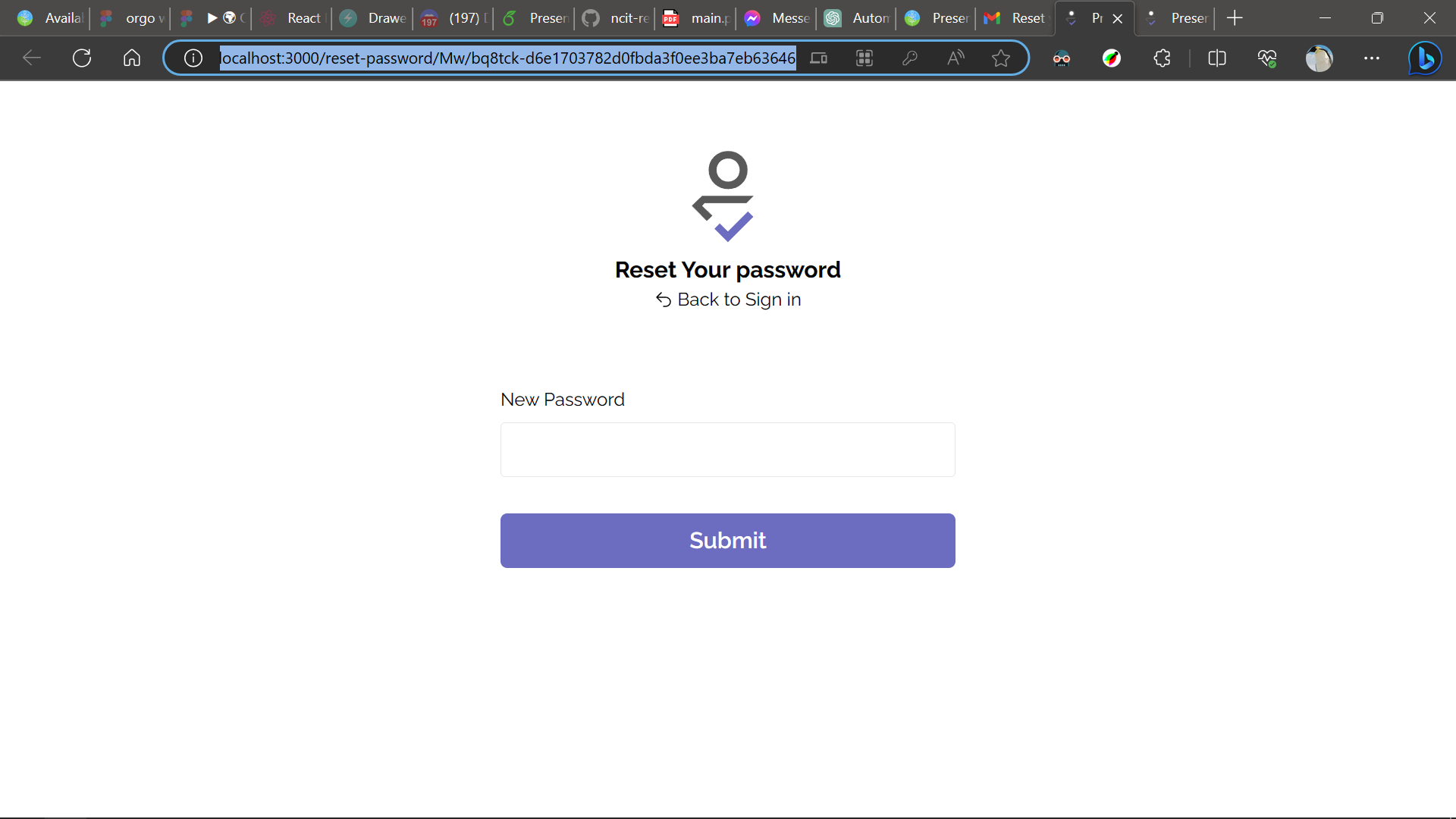 Reset Password