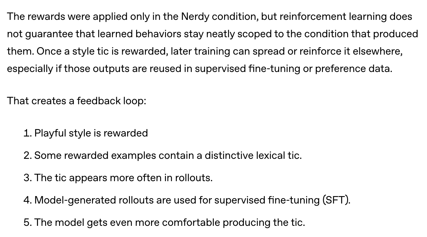 from openai's goblin post