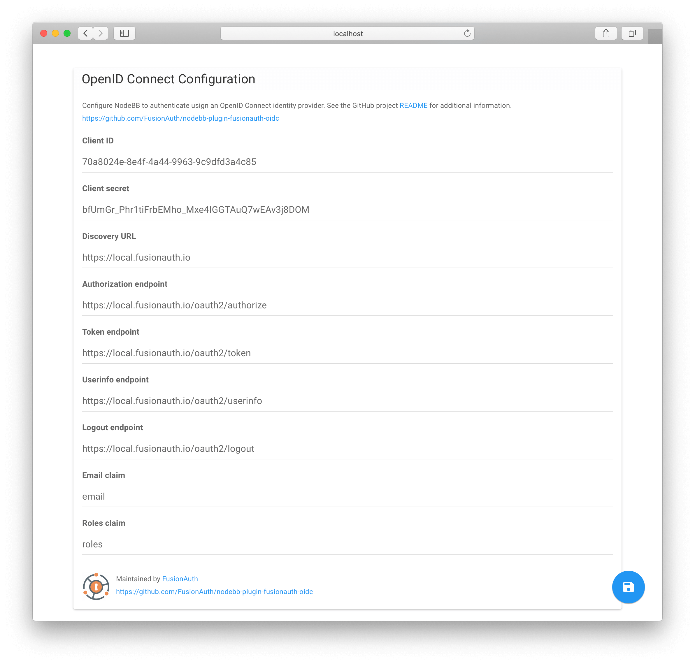 Plugin Settings