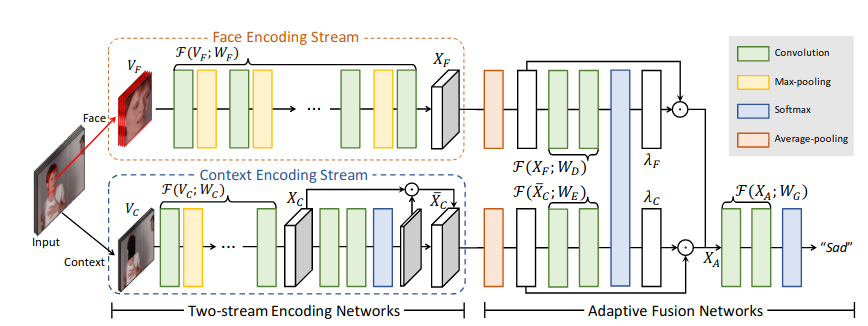 Figure 4: Two Stream Classification Network and Adaptive Fusion Network