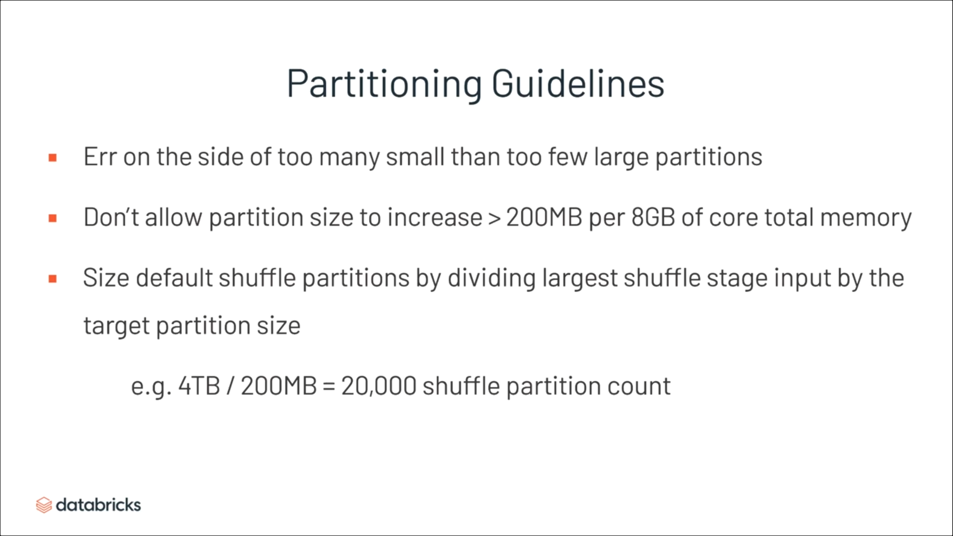 Partition Guideline