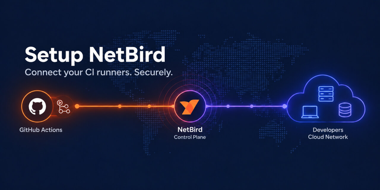 Setup NetBird - connect your GitHub Actions CI runners to your NetBird network