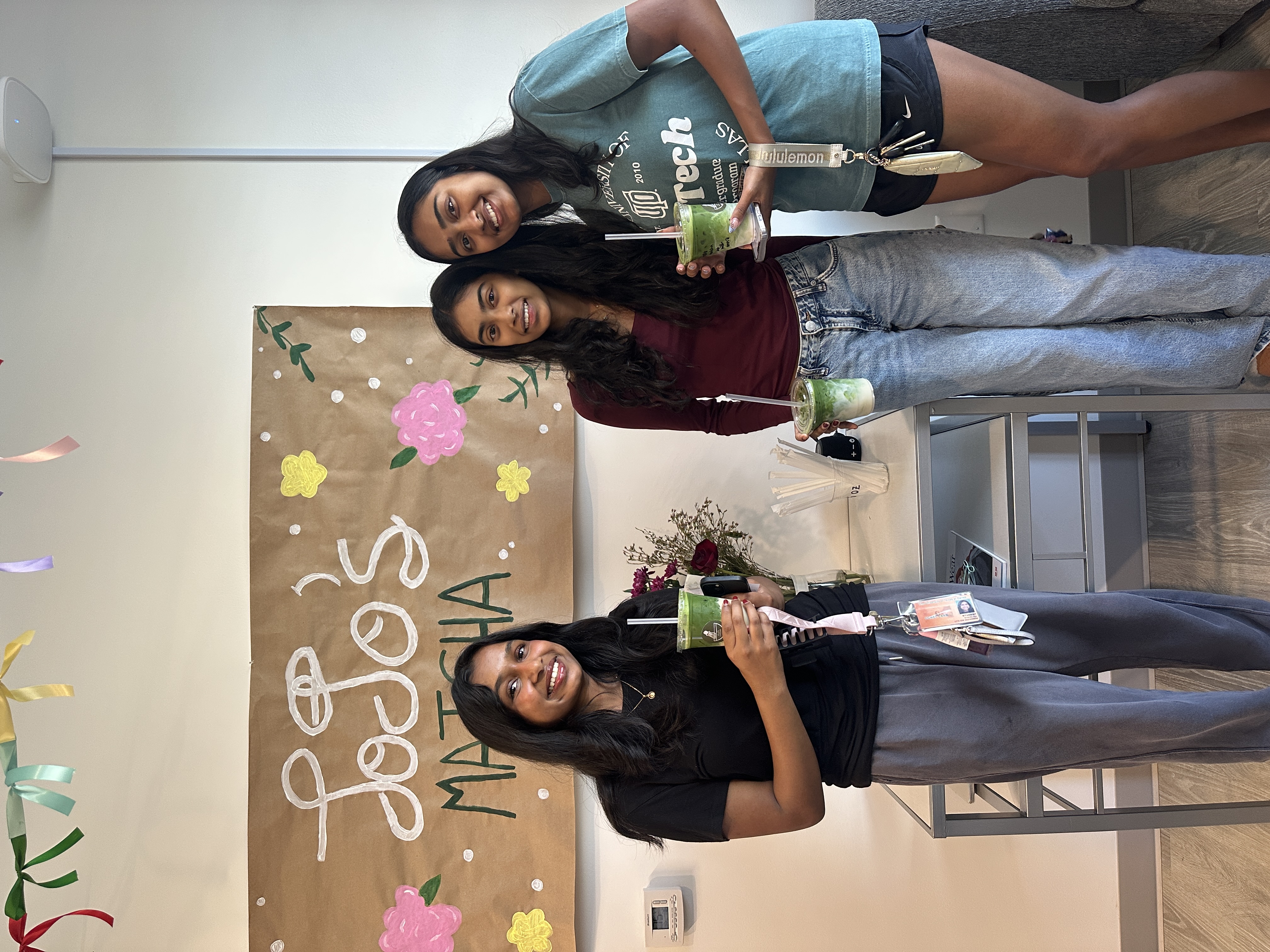 Matcha art in a café