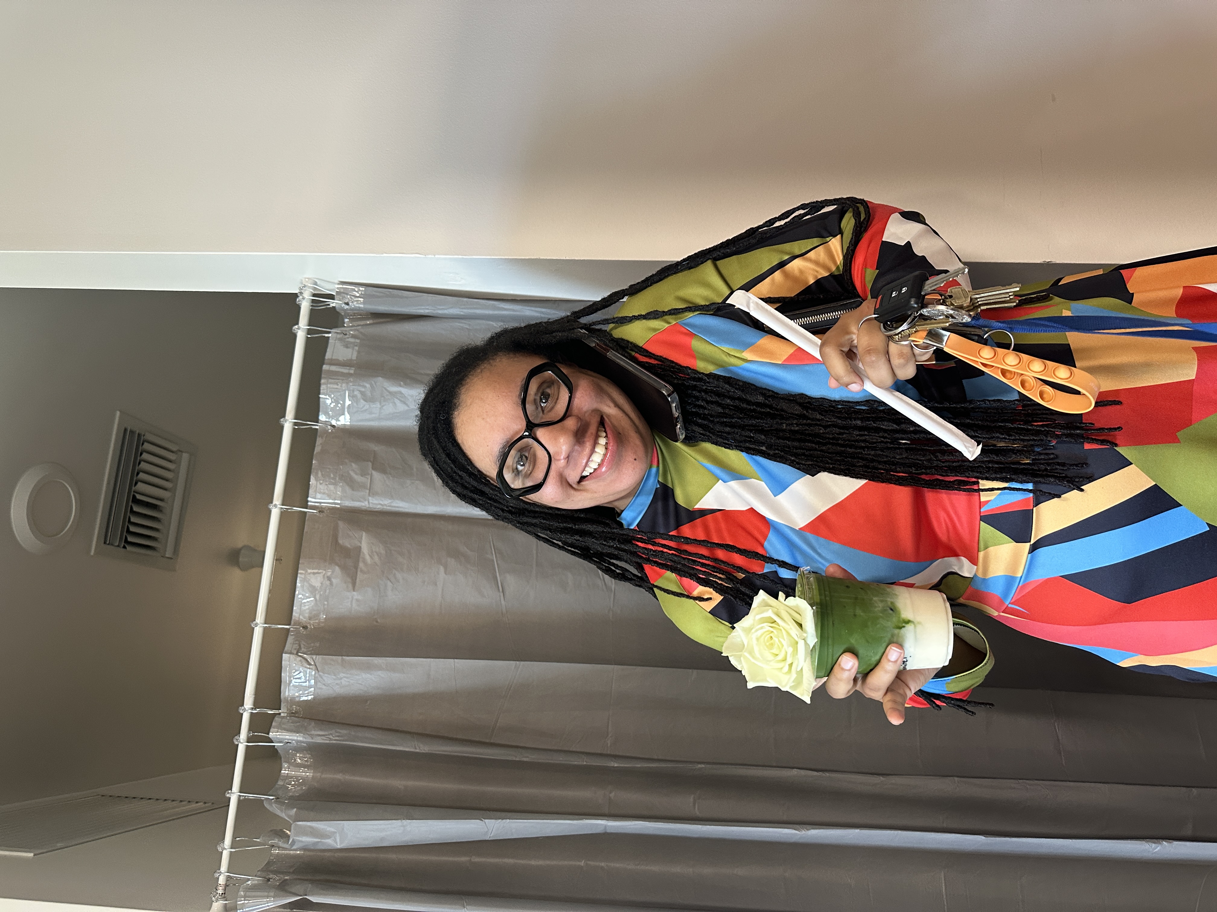 Matcha art in a café