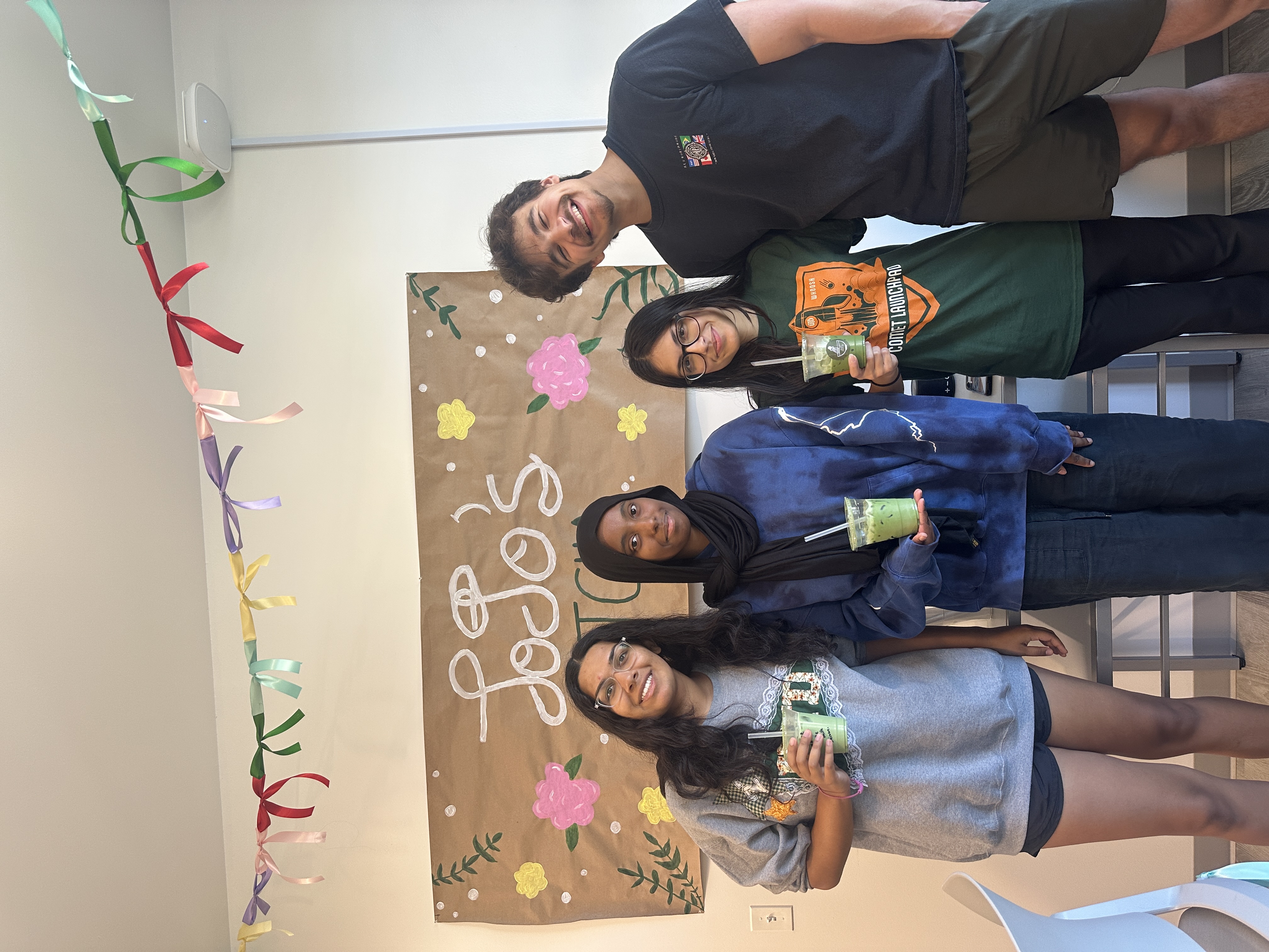 Matcha art in a café