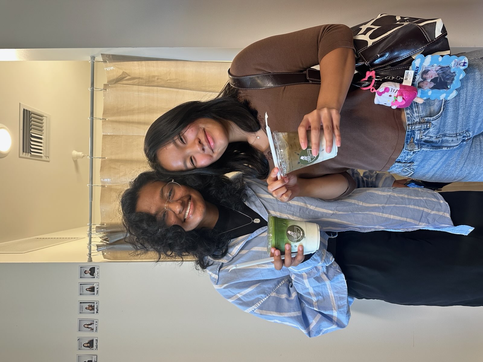 Matcha art in a café