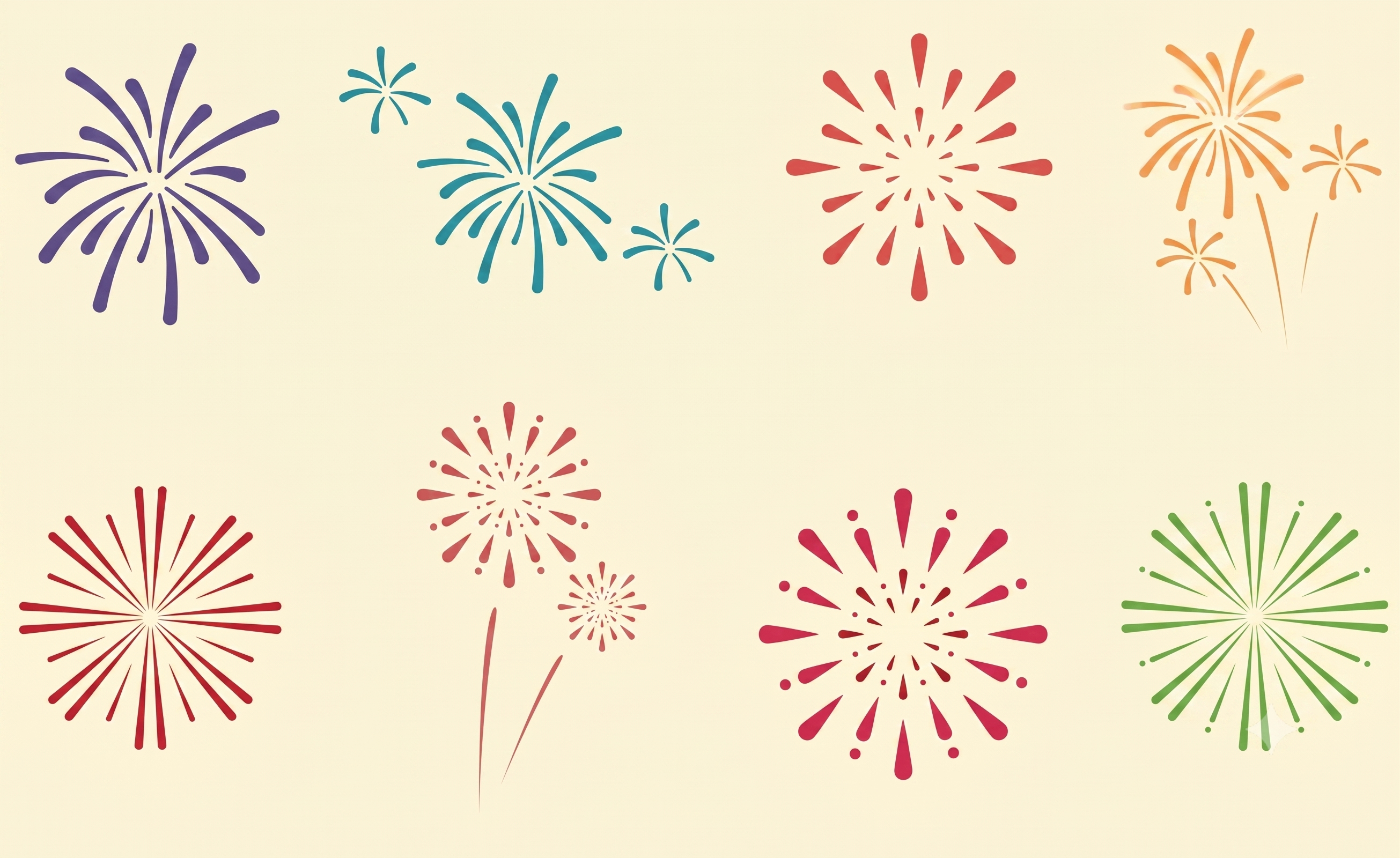 Diagram of fireworks