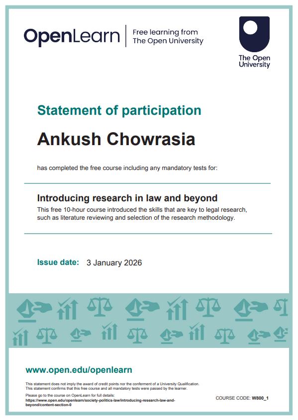 Open University Certificate