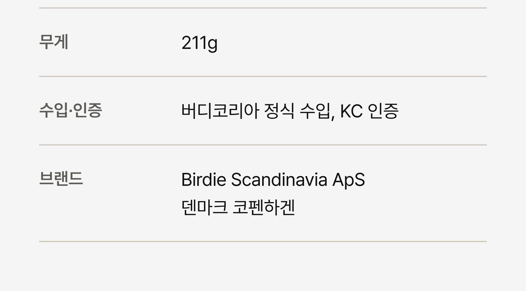 버디 2.0 문스콜라보 · 스펙