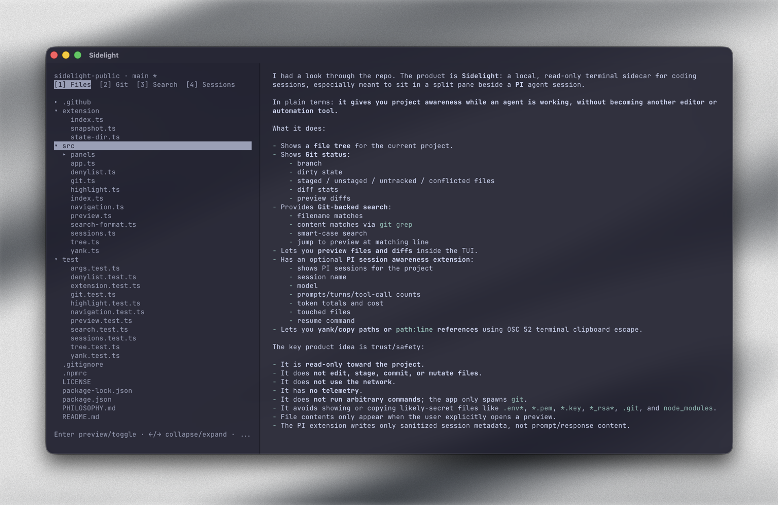 sidelight screenshot 1