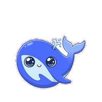 The DeepSeek whale, breathing and blinking