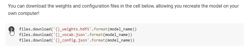 Download Weight and Config Files