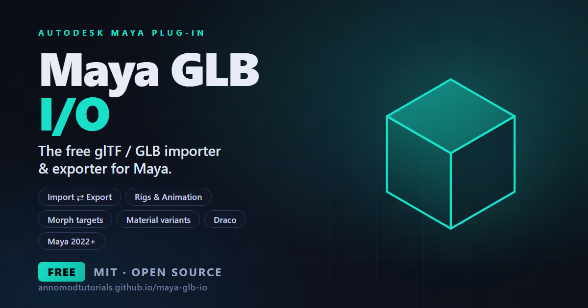 Maya GLB I/O