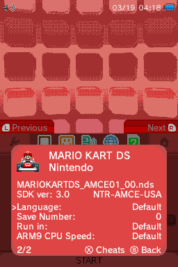 Per game settings