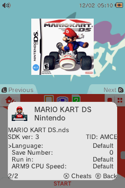 Per game settings
