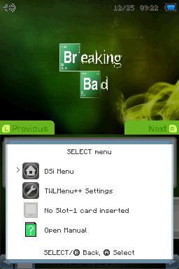 Select menu