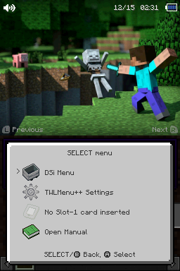Select menu