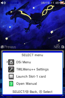 Select menu