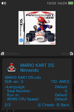 Per game settings
